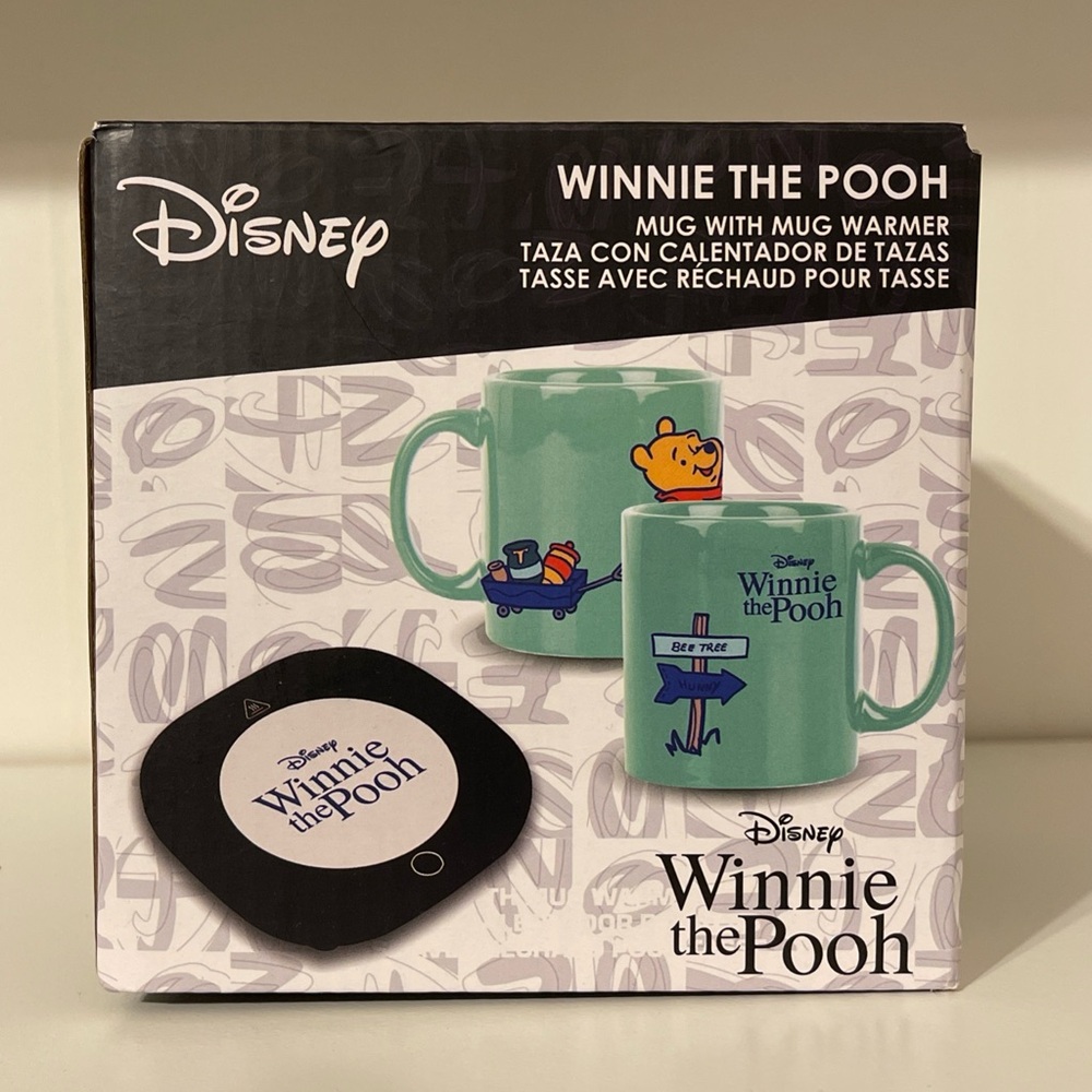 Disney Winnie The Pooh Mug With Mug Warmer, New